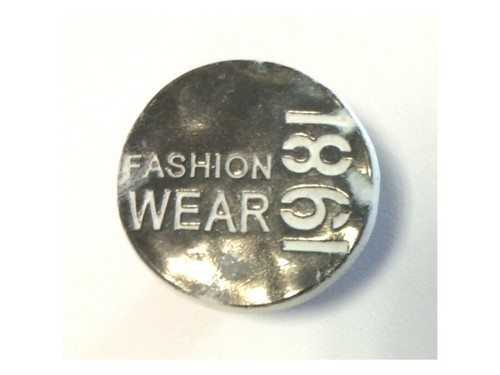 Jeansknöpfe 20mm alt - , silber