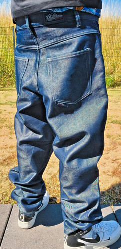 Fubu glanzbaggy blau silber - glanzbaggy,