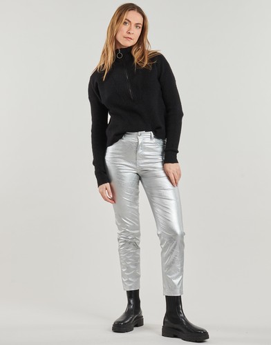 Silber metallic kunstleder - metallic,