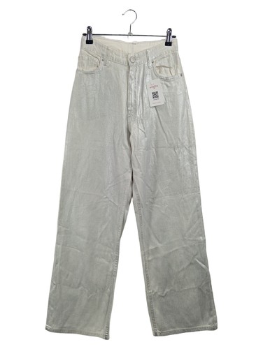 Zara high waist jeans - high, metallic